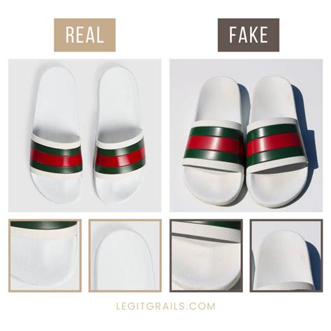 white fake gucci slides vs real gucci slides|gucci slides cheap real.